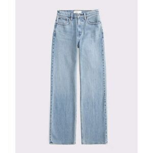 Abercrombie & Fitch the 90s Relaxed Jeans Light Wash High Rise, size 10R